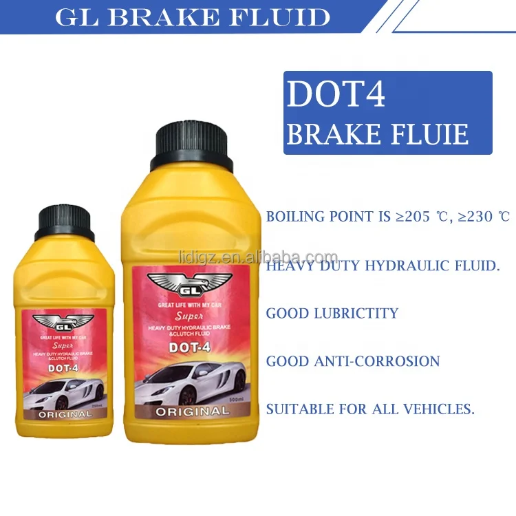 OEM Msds Brake Fluid Good Quality Fully Synthetic Brake Fluid Dot 4 Dot 3