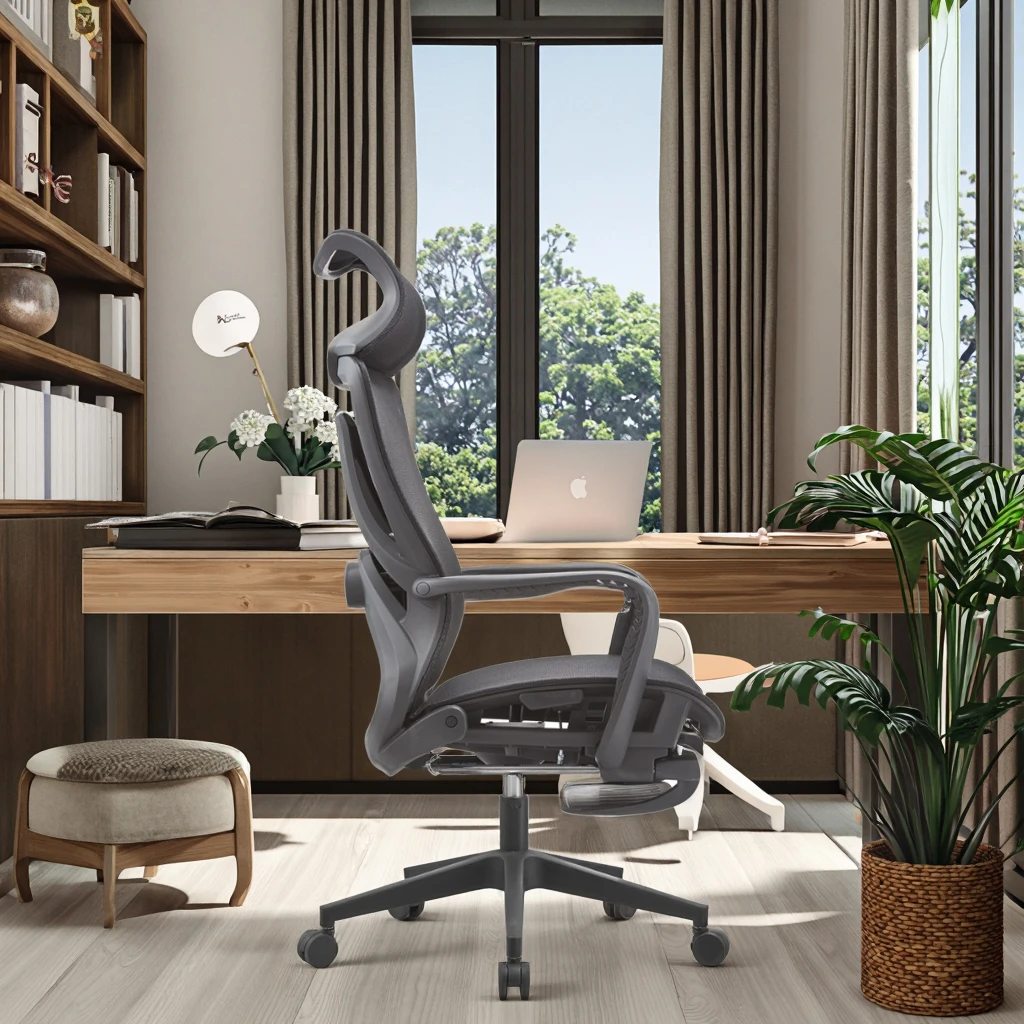 New Arrival WX-06 Premium Breathable Mesh Seat Rest Lounge Chair 6-Point Lumbar Support 300N Cable Reclining System Office Nap 5