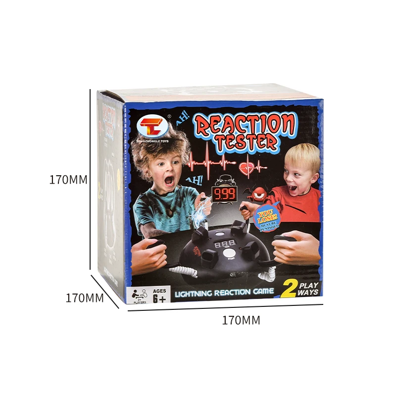 Light Sound Effect Electric Shock Kids Desktop Game Speed Reaction Test Machine