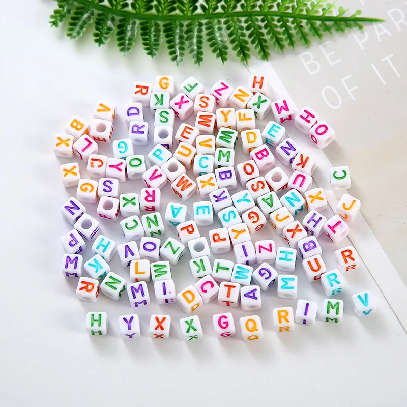 Customized Heishi Alphabet Bead Acrylic English Letter Words Beads For DIY Jewelry Bracelet Necklace Making