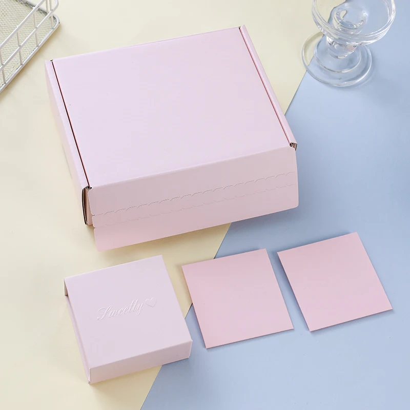 product oem hot sell custom logo simple paper jewelry box ring necklace magnet packaging box set-6