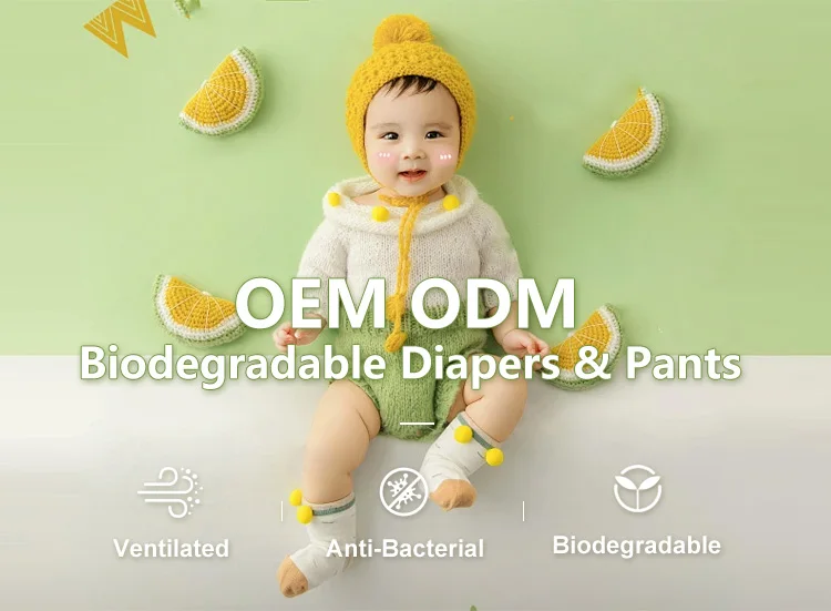 Factory Huggied Biodegradable Dry Diapers Custom Brand Good Quality And