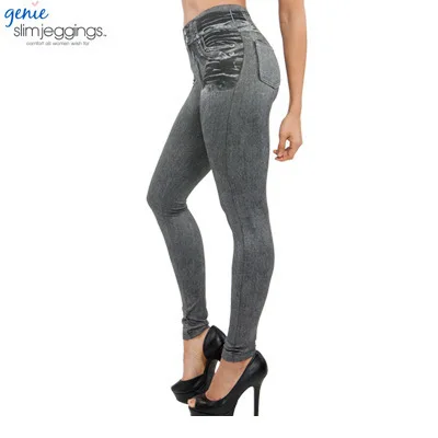 Women Slimming Push up High Waist Jeans Leggings (50110) - China Leggings  and Legging price