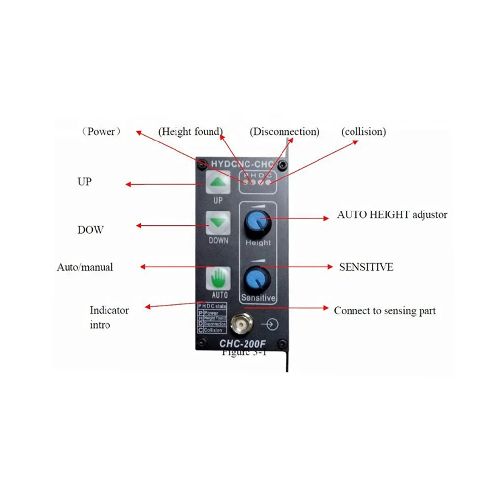 HYD CHC-200F CNC Cutting Machine Capacitive Plasma Torch Height Controller with Sensor