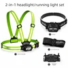 Fascia per la testa con luce da corsa sul petto X02