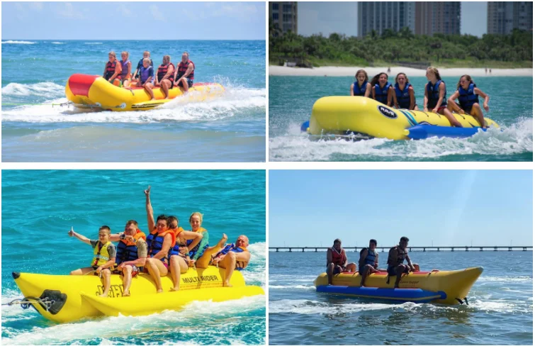 acqua attrezzature gioco/barca di banana boat gonfiabile banana boat per  sci d'acqua