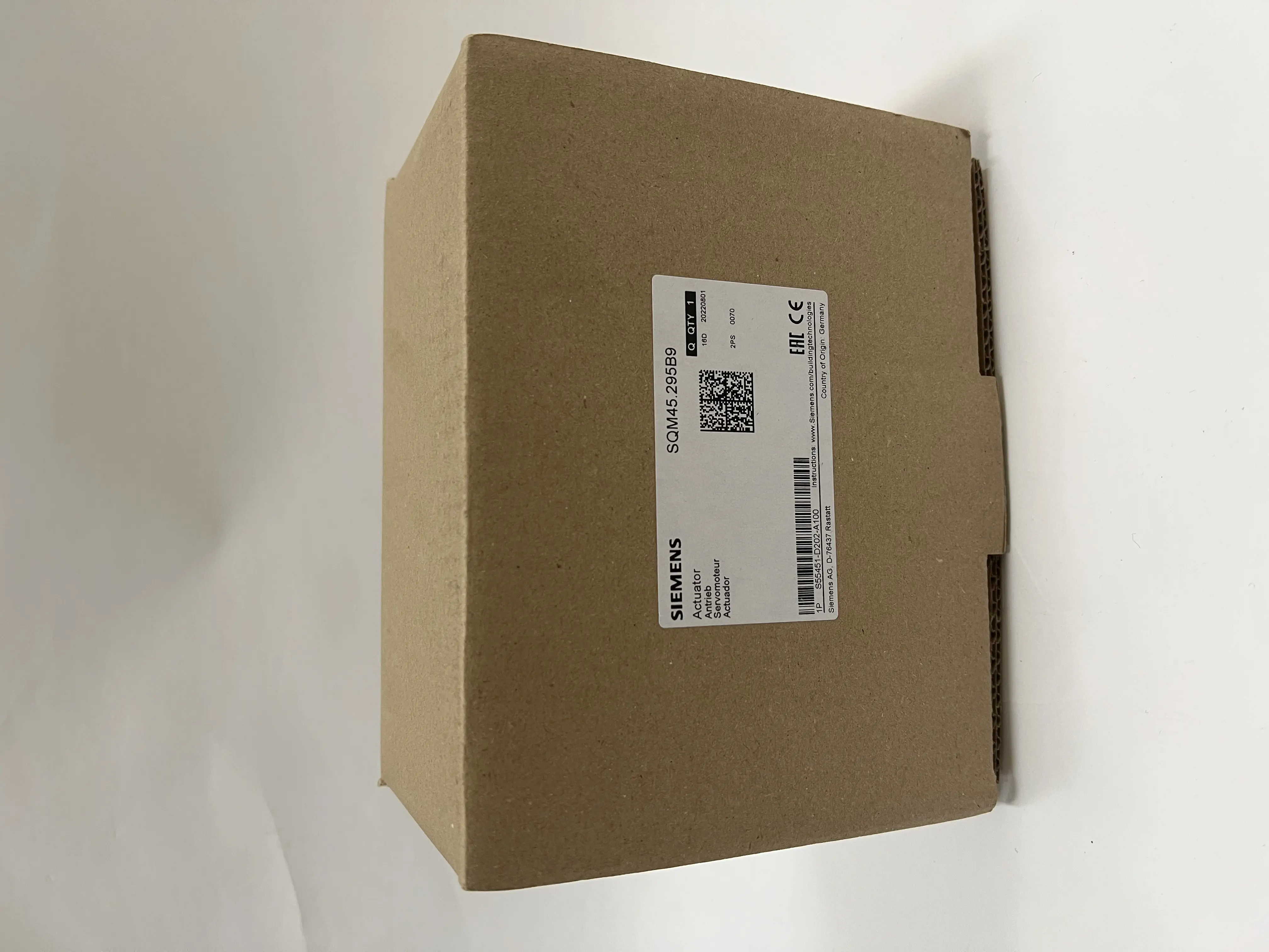 Siemens Actuator SQM45.295B9 Siemens Actuator SQM45.295B9