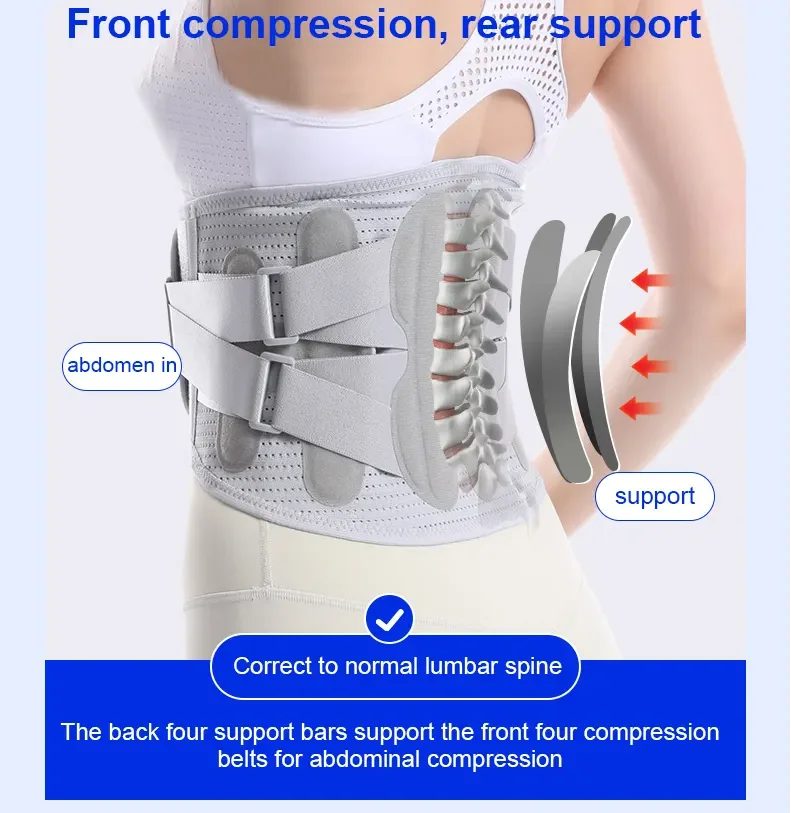 Herniated Disc Sciatica Pain Relief Removable Pad Waist Brace