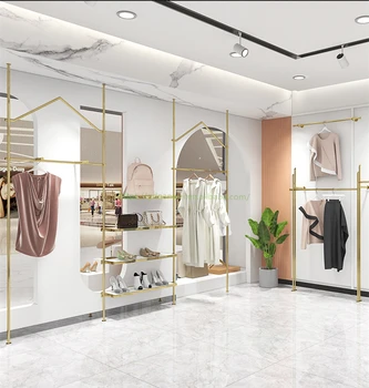 Interior Design With Fitting Room Decoration One-stop design service for women's clothing store clothing store VR effect design