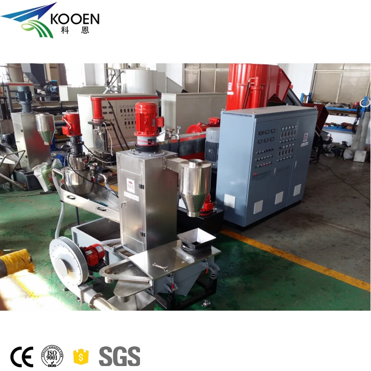 Electrical Control LDPE HDPE PP Recycle Plastic Granules Making Machine Price
