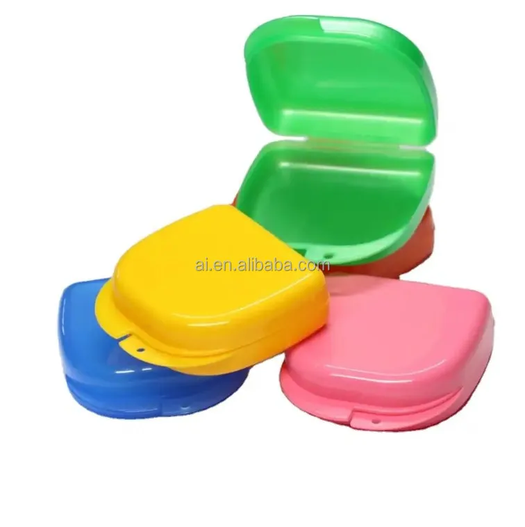 Plastic Orthodontic Customized Retainer Box Colorful Dental Case Oem ...