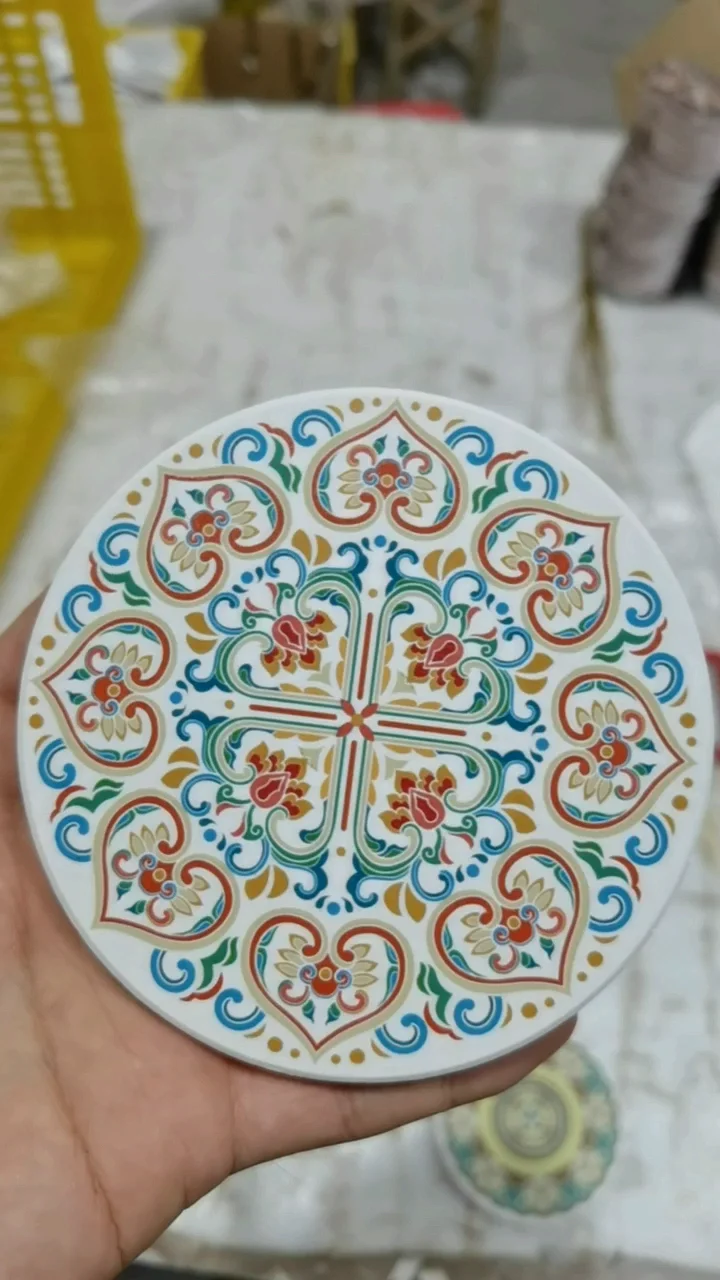 Gold Marble Absorbent Coaster Cork Back Custom Blank Art Nordic Drink