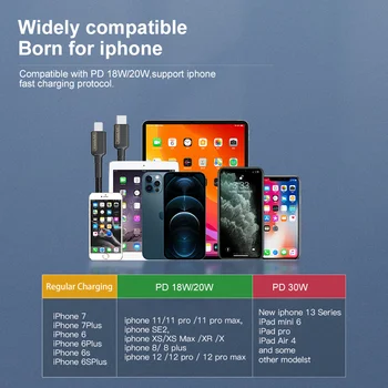 Cargador iPhone Compatible con iPhone 12 6S Plus iPad Pro Air Mini
