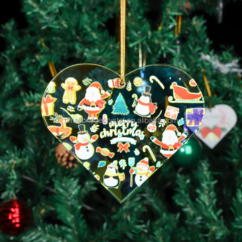 Xmas Tree Decoration Crystal Pendants Shinning Crystals personalized Glass Pendant details