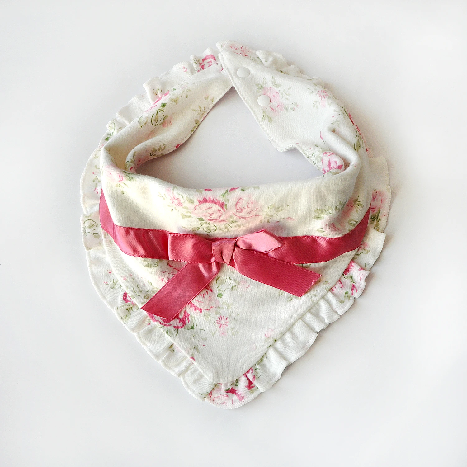 Регулируемый бант новорожденного ребенка нагрудники с принтом 100% хлопок Детские слюни полотенце бутик впитывающие Детские слюни нагрудники прокладочная салфетка