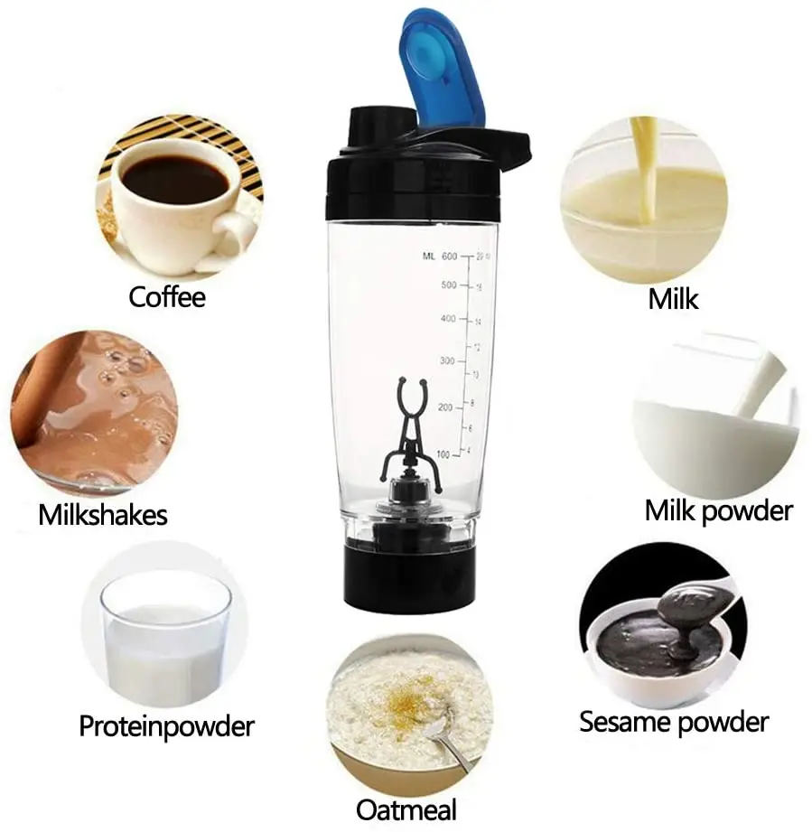 wholesale 600ml electric protein mixer shaker