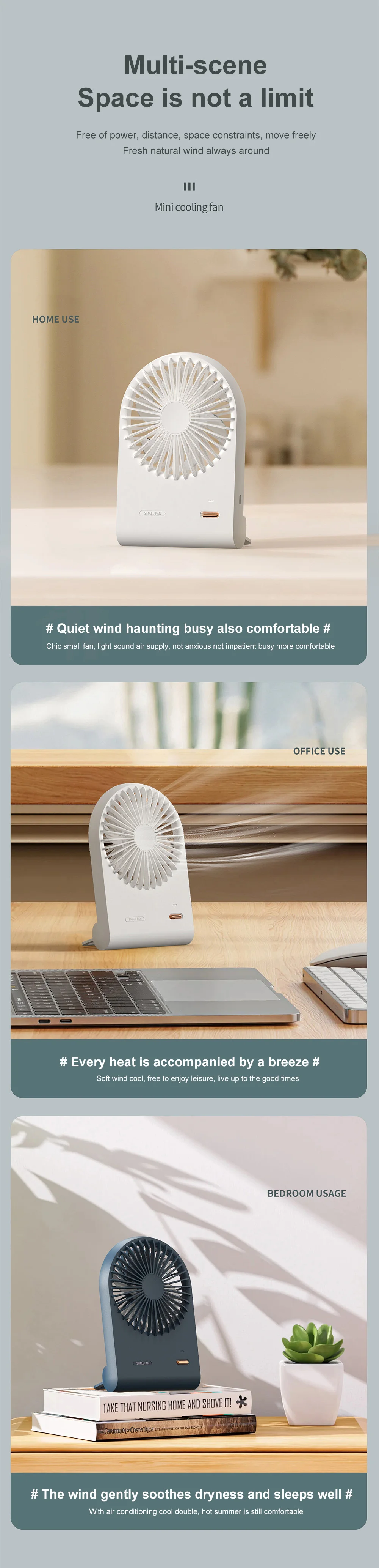 Modern Rave Industrial Standing Fans Car Fans Battery Usb Fan For Home