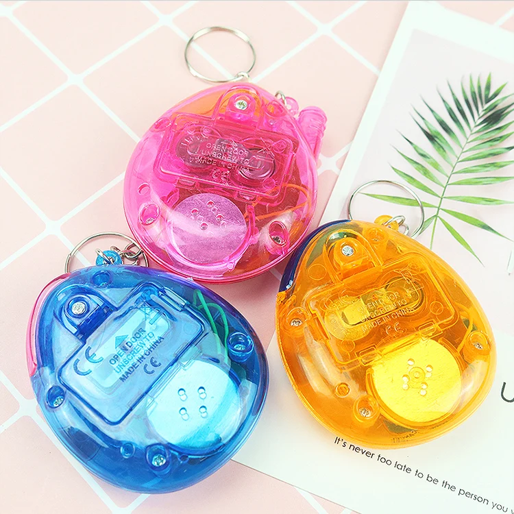 Transparent Color Tamagotchi Game  Handheld Game Electronic Pet