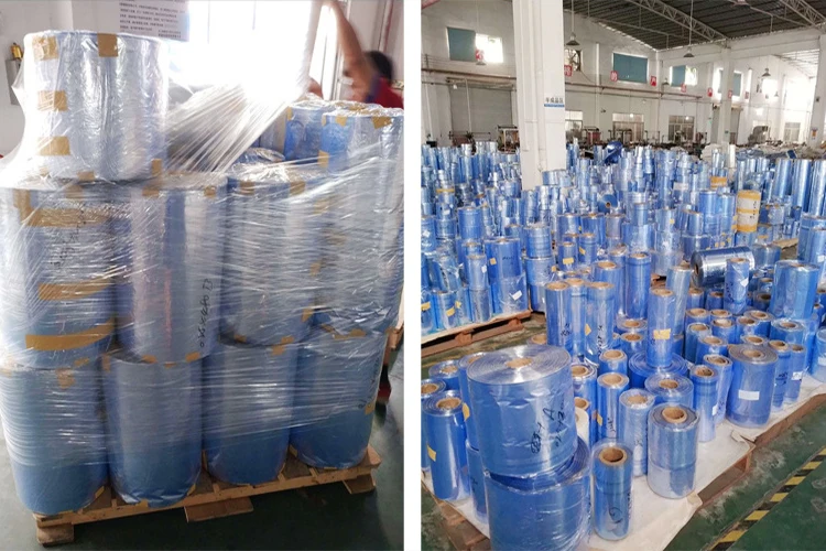 Kaiyu 300mm width double layer pvc polypropylene heat shrinkable film for sale