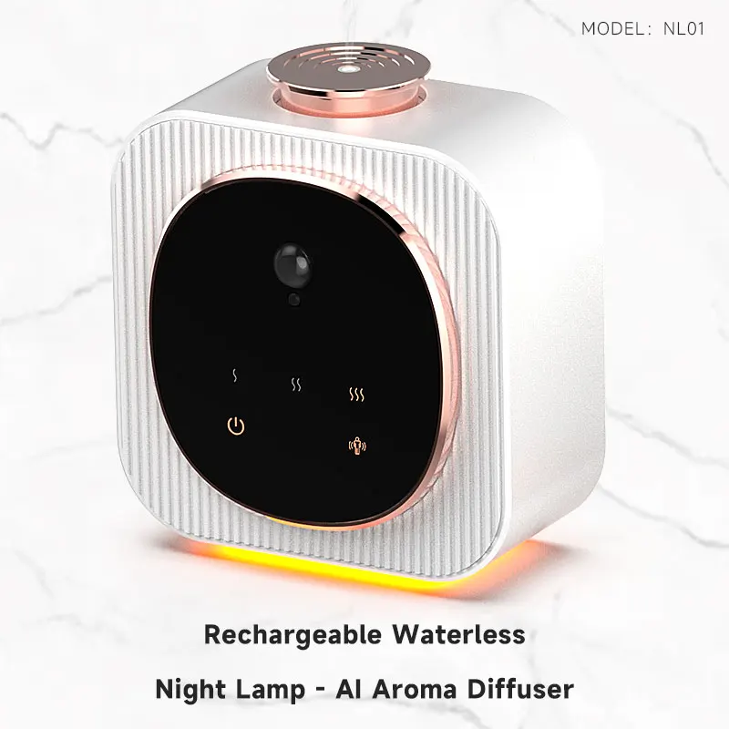 NEW Design Smart Human Motion and Light Sensing Diffuser Waterless Aroma Essential Oil Air Diffuser Nano Mist Scent Machine