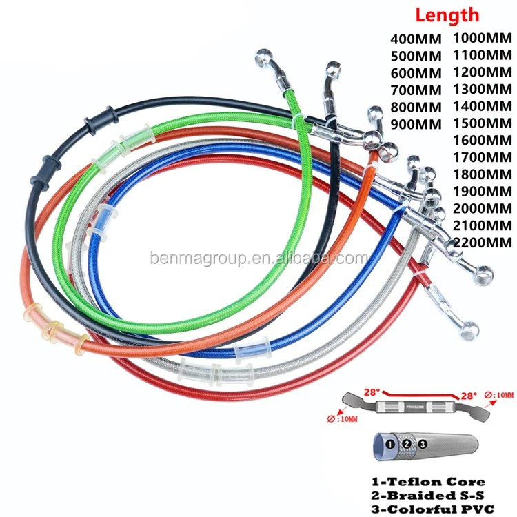 Tubo Frizione Moto HOPESPANNER - Linea Idraulica Nylon 190cm Per Freni