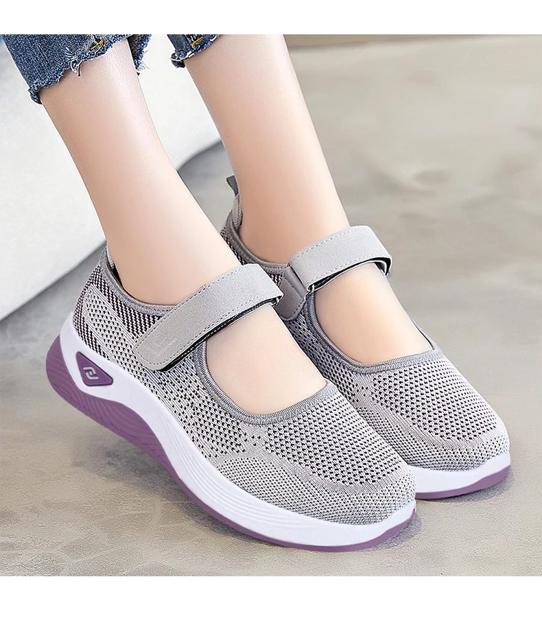 G-sk18 Fashion Women Fly Woven Casual Walking Style Shoes Comfortable ...