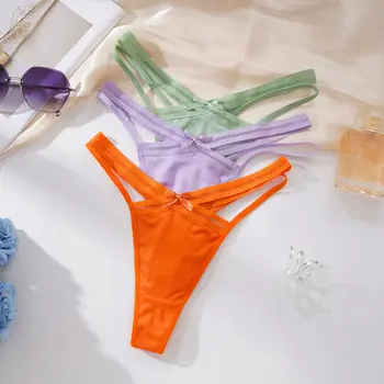 Low Waist  Cotton Pantie T Shape Thongs Jiesu Dry Hip Lifting Women's Underwear Sexy