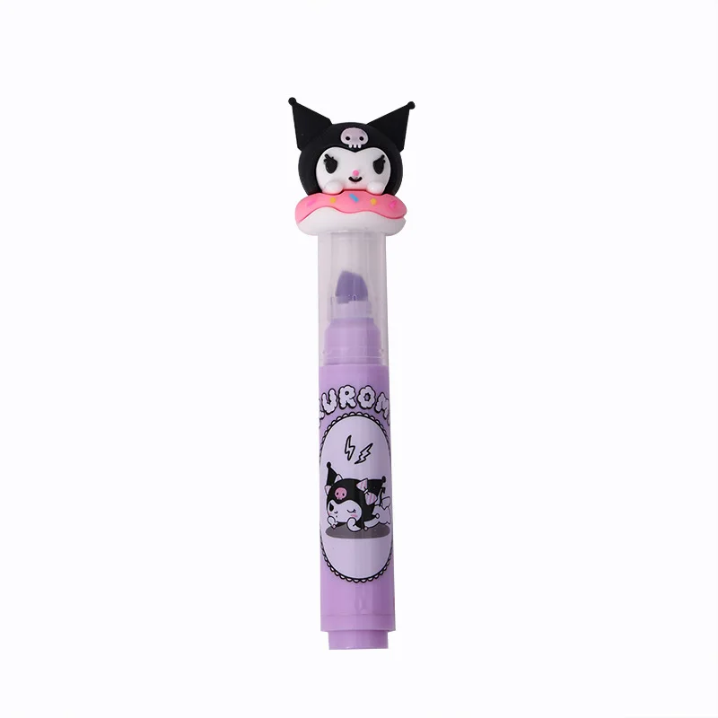 YuBon 36pcs/Box Highlighter Melody KT Cinnamoroll Cute Children Drawing Marker Cartoon Students Learn Stationery Supplies