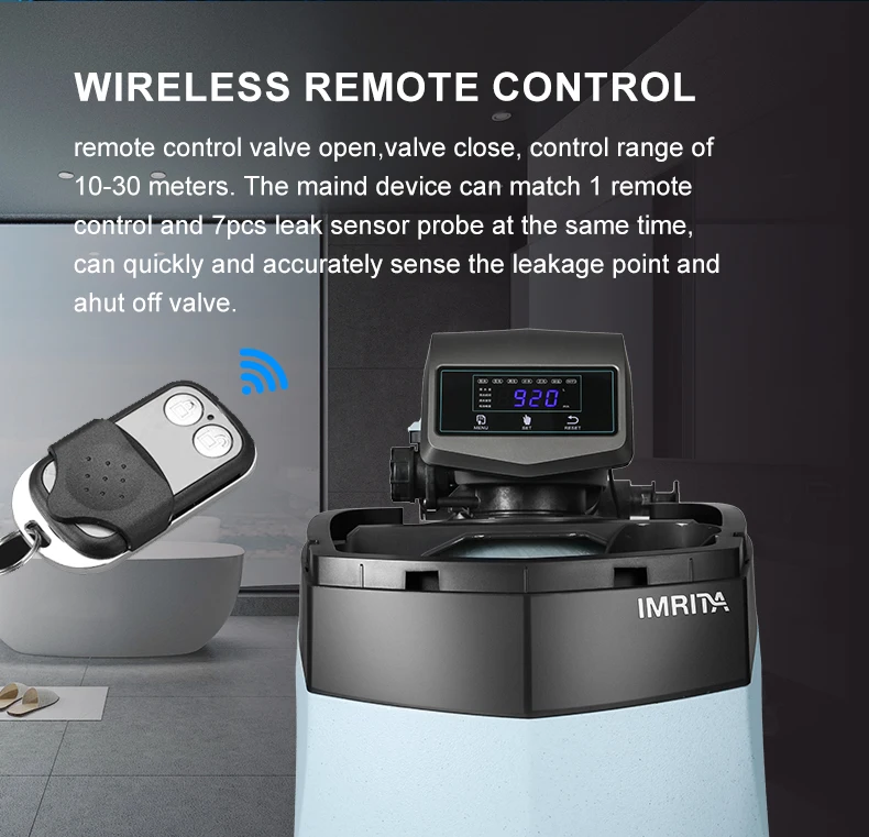Water Softener Valved Imrita Smart Compact Home 23 Ton Down Flow