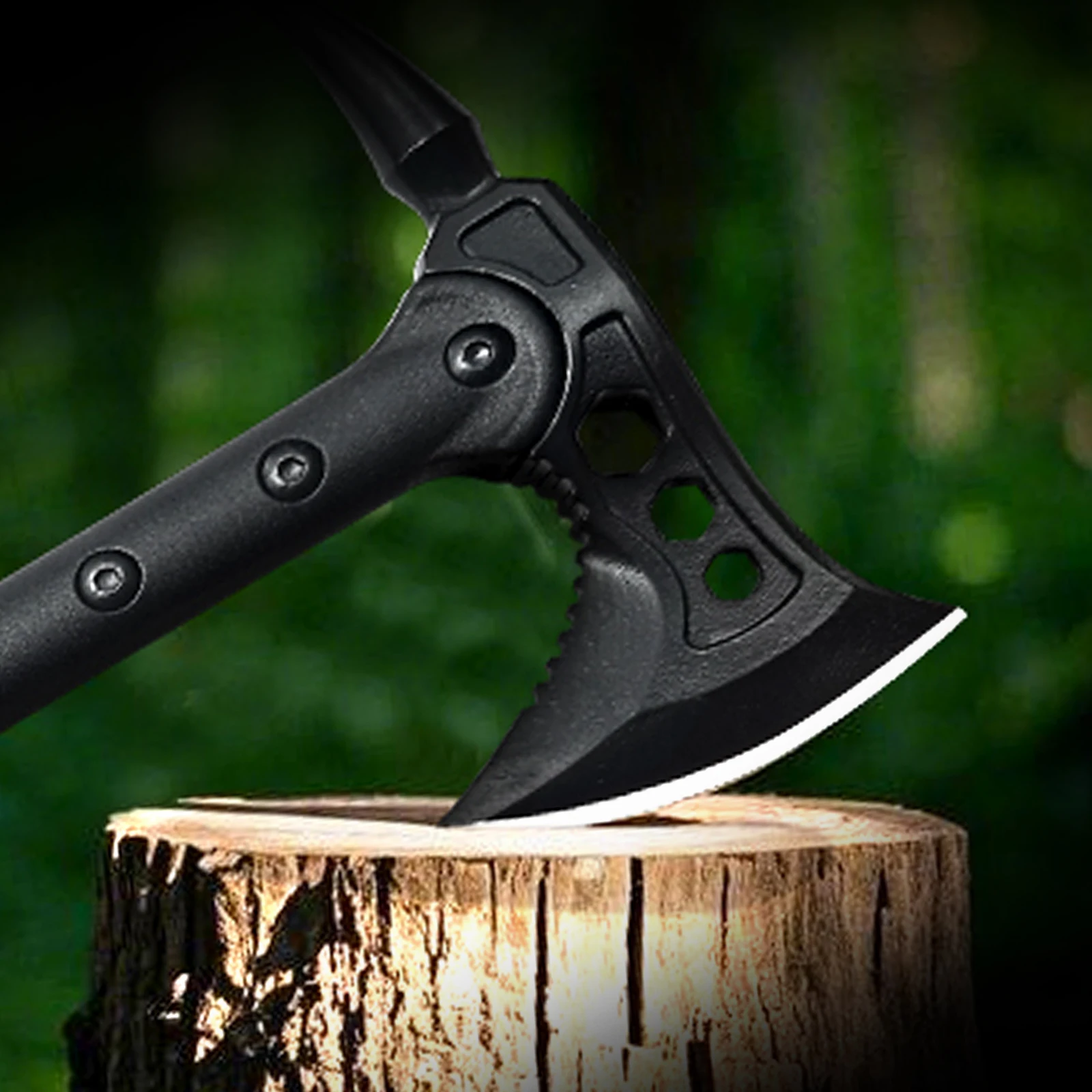 Hache tactique de survie avec manche antidérapant pour camping_voghion.com