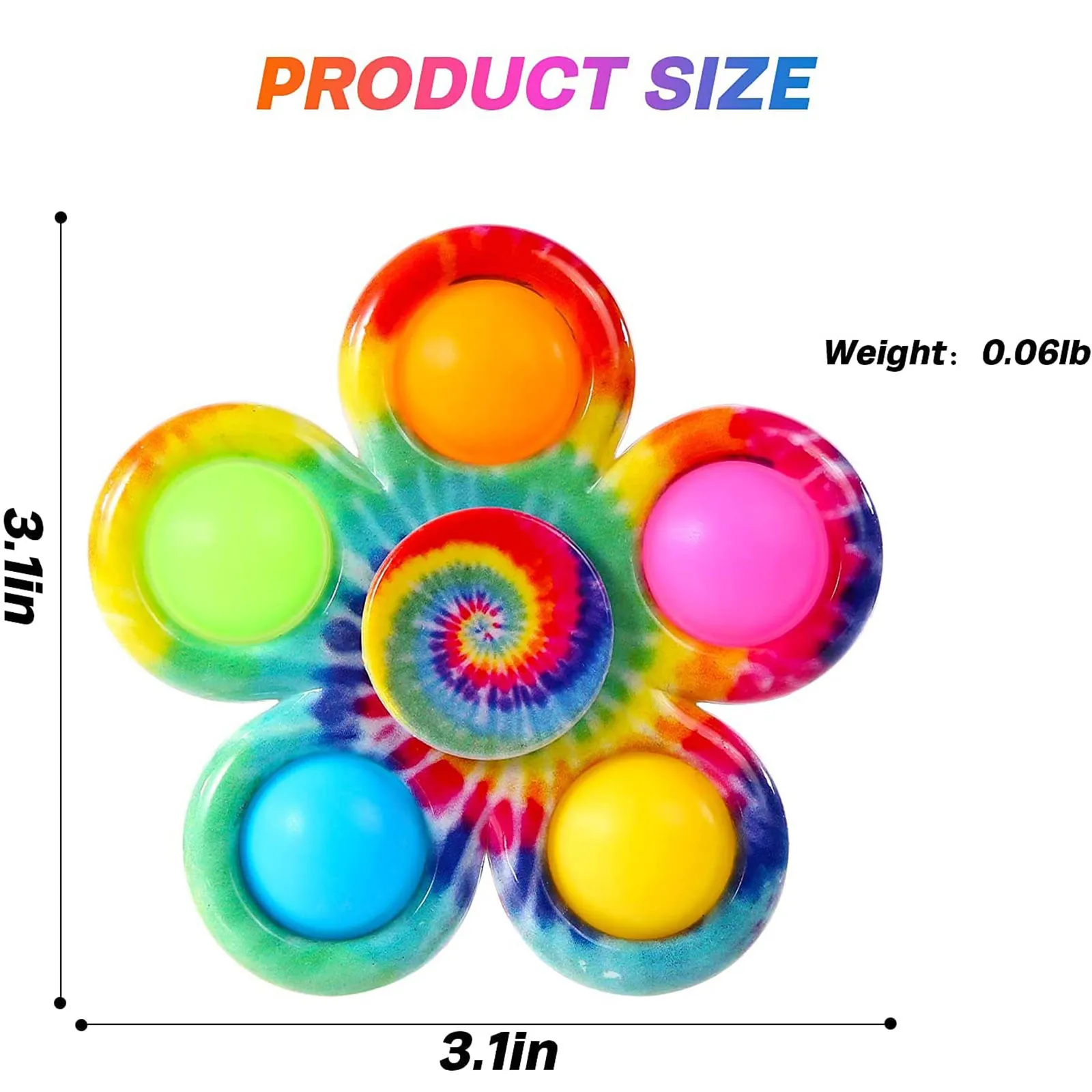 Colorful Beautiful Popper Finger Fidget Spinner Metal Toys Ring Relieve Stress Toys Kids Flying Fidget Spinner