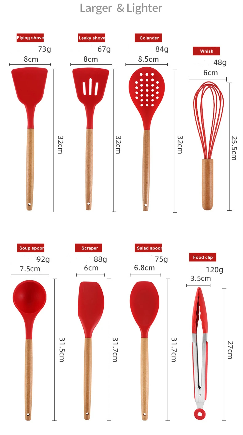 Silicone Tools In Kitchen