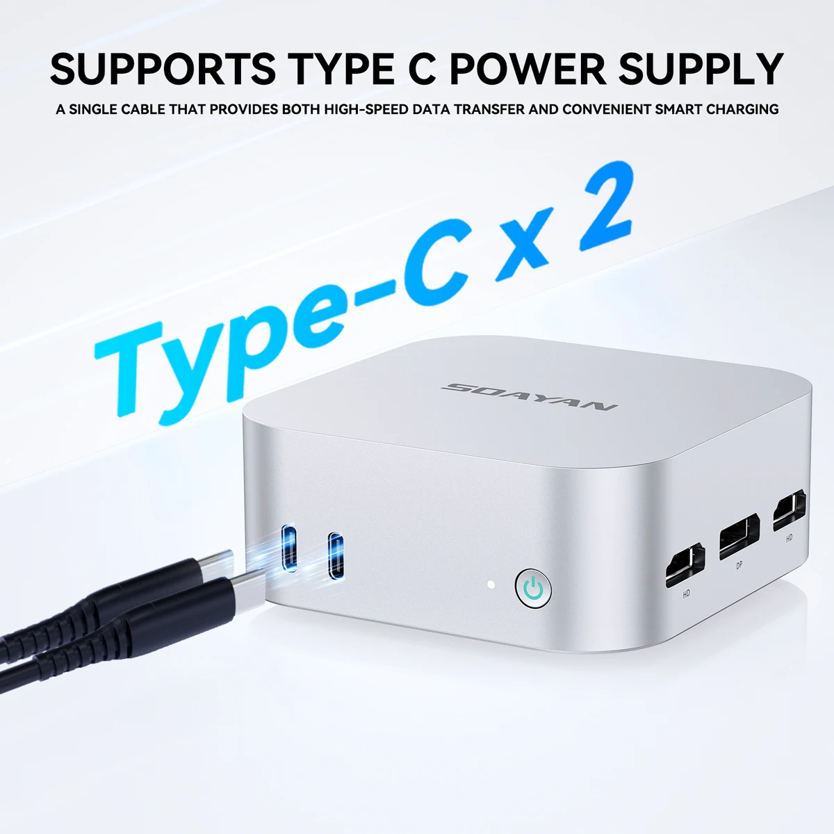 SOAYAN MN-N5 Mini PC: Compact Intel N150 with DDR5 RAM, Win11 Pro