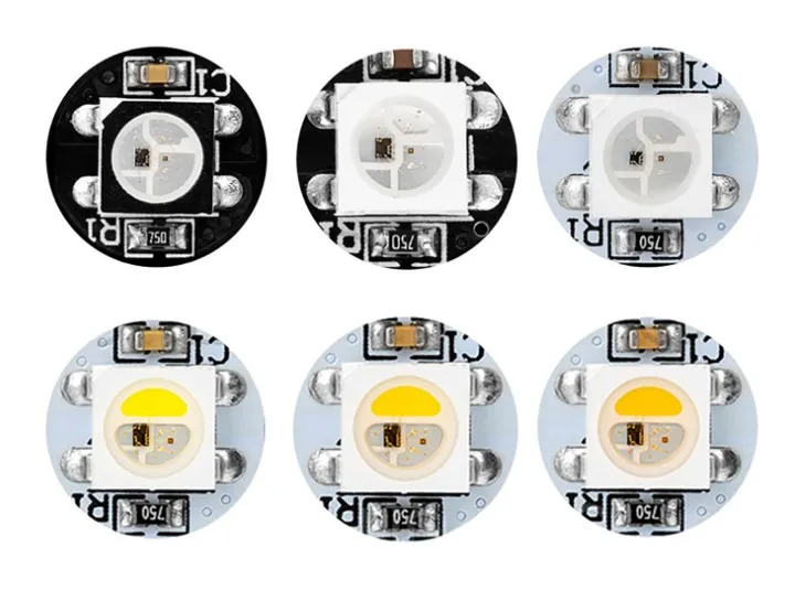 DC5V SK6812 WS2812B адресуемый RGBW светодиодный пиксельный модуль серии 5050 светодиодных модулей