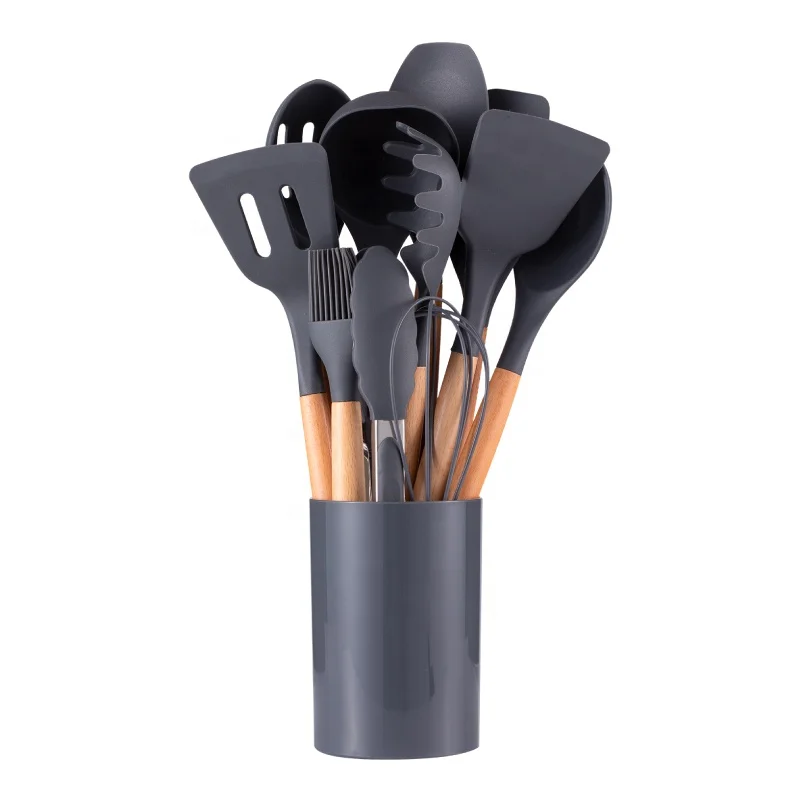 Factory Price Kitchen Utensils Set 12 Piece Silicone Kitchen Tool Sets