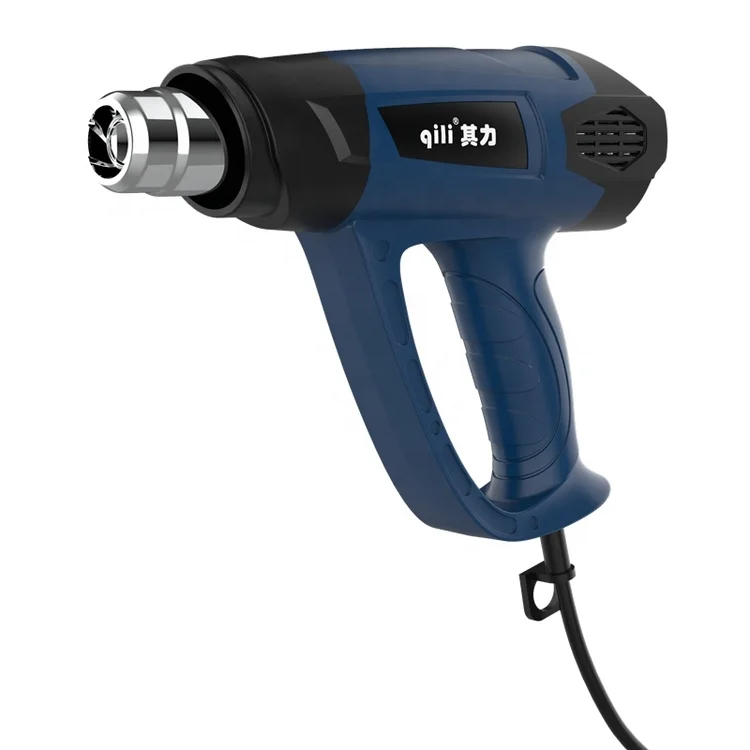 QR-610B Qili Cheap Made in China Electric Heat Gun Second Gear Wind Speed by 10A Pull Button Heat Gun 2000 Watts