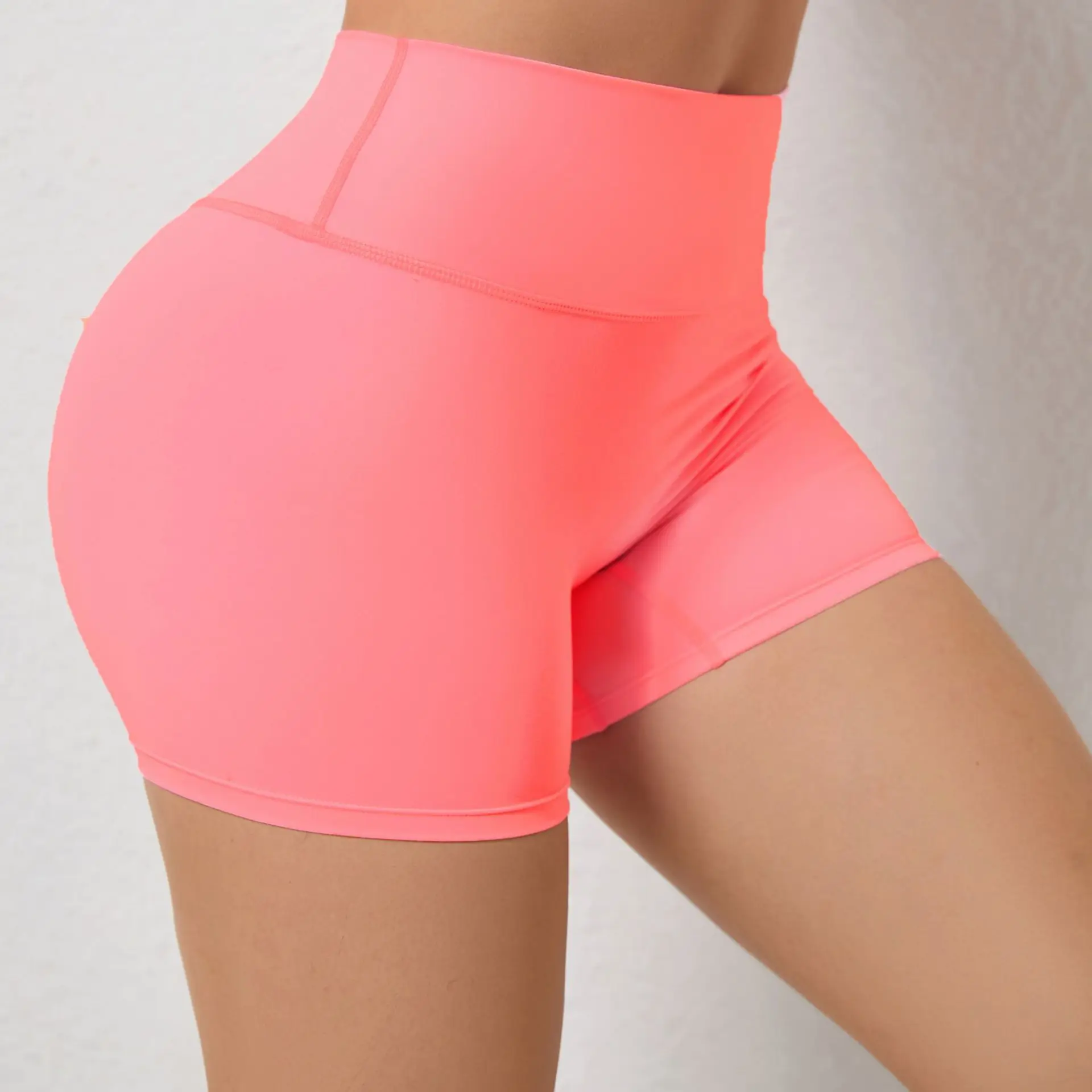 High Waist Women's Yoga Shorts Tummy Control Fitness Athletic Workout Running Shorts Super Soft Gym Shorts Women factory