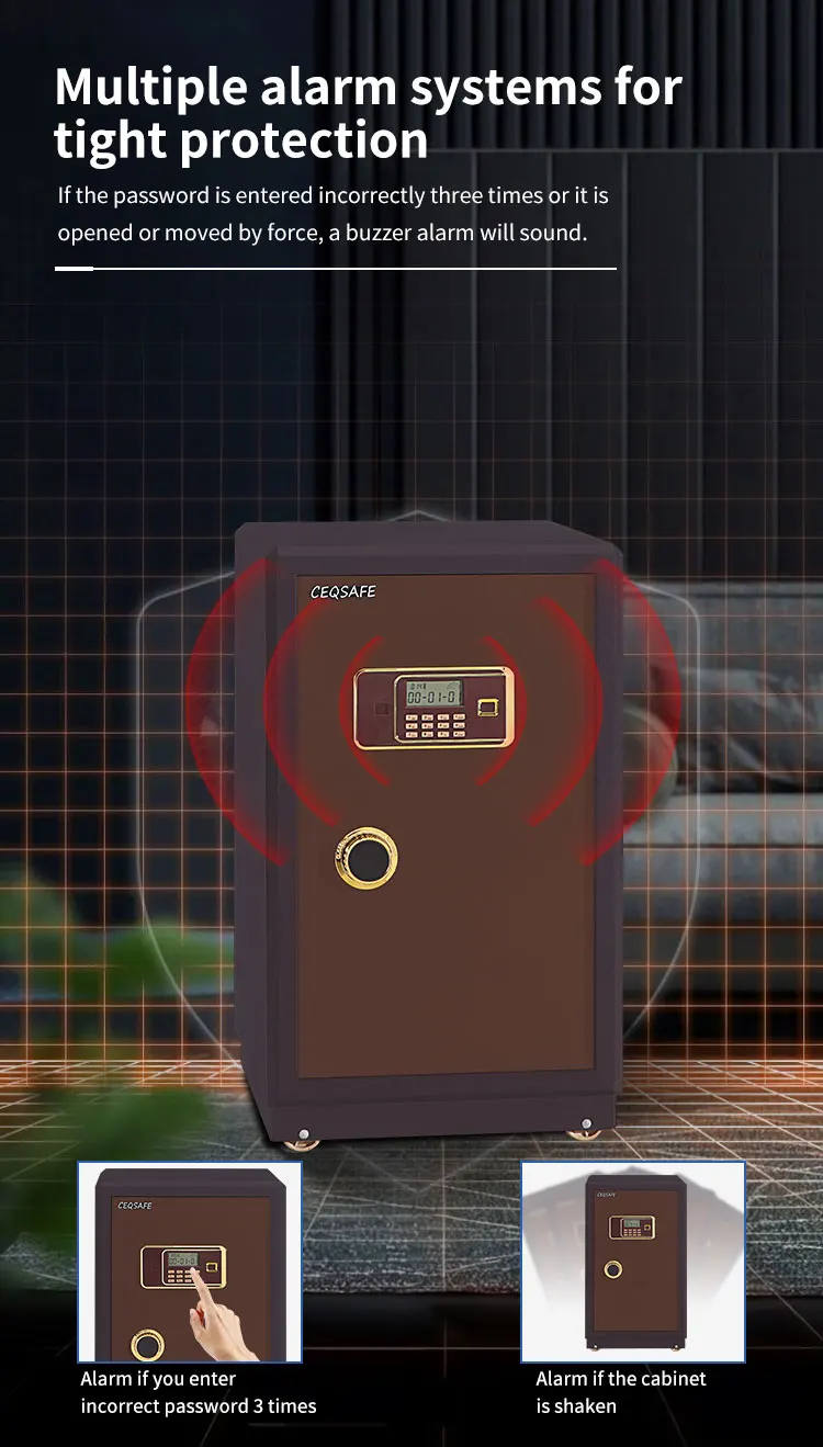 CEQSAFE China Manufacturer Cheap Metal Fireproof Safe Box for Home and Office manufacture