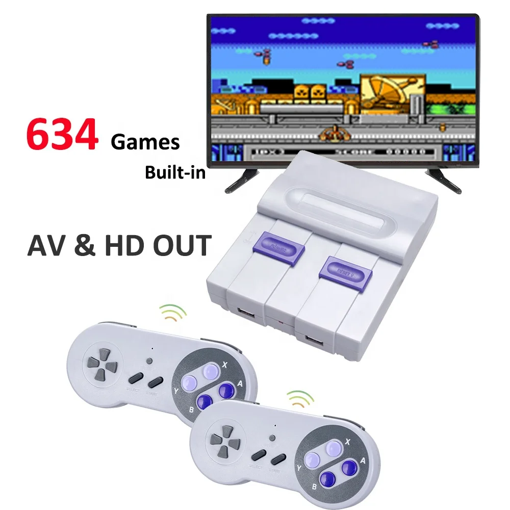 Retro TV Game Console Bit 16 Bit HD Video Game Console With 634 Classic  Games With Wireless Controller Mini Gaming Consola