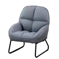 New design modern soft cushion metal leg armchair and ottoman fold out sofa bed recliner armchair NO 4