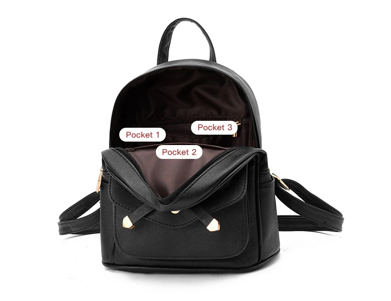 Backpack Mini Fashion Small Fragrance All-Match PU Leather Mickey Ladies  Leather Women Kids Wholesale Designer Backpack Bag - China Messenger  Leather Bag and Weekend Bag Leather price