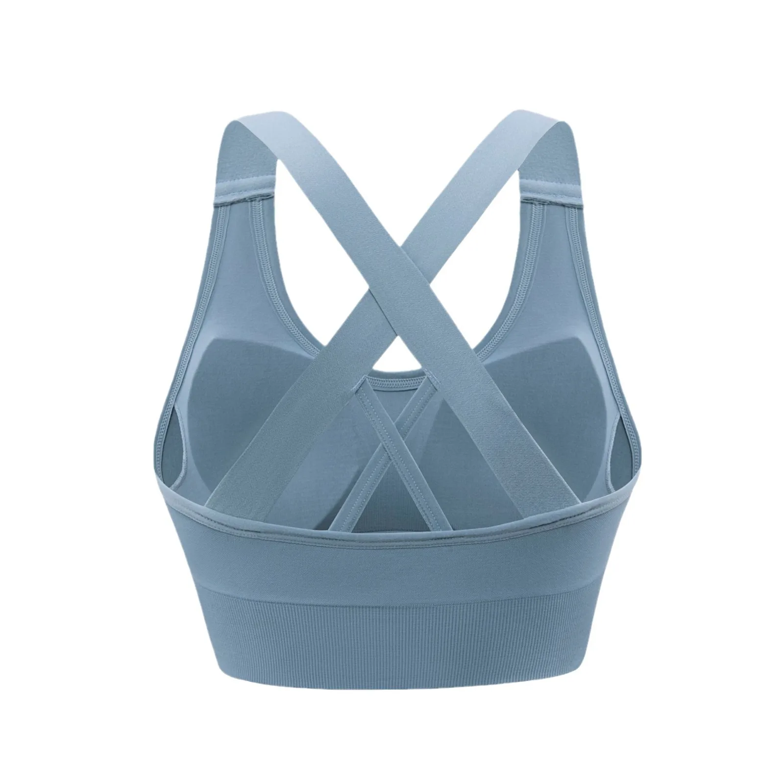 Cross Beautiful Back Push-up Shockproof Breathable High Support Sports Bra No Steel Ring detail