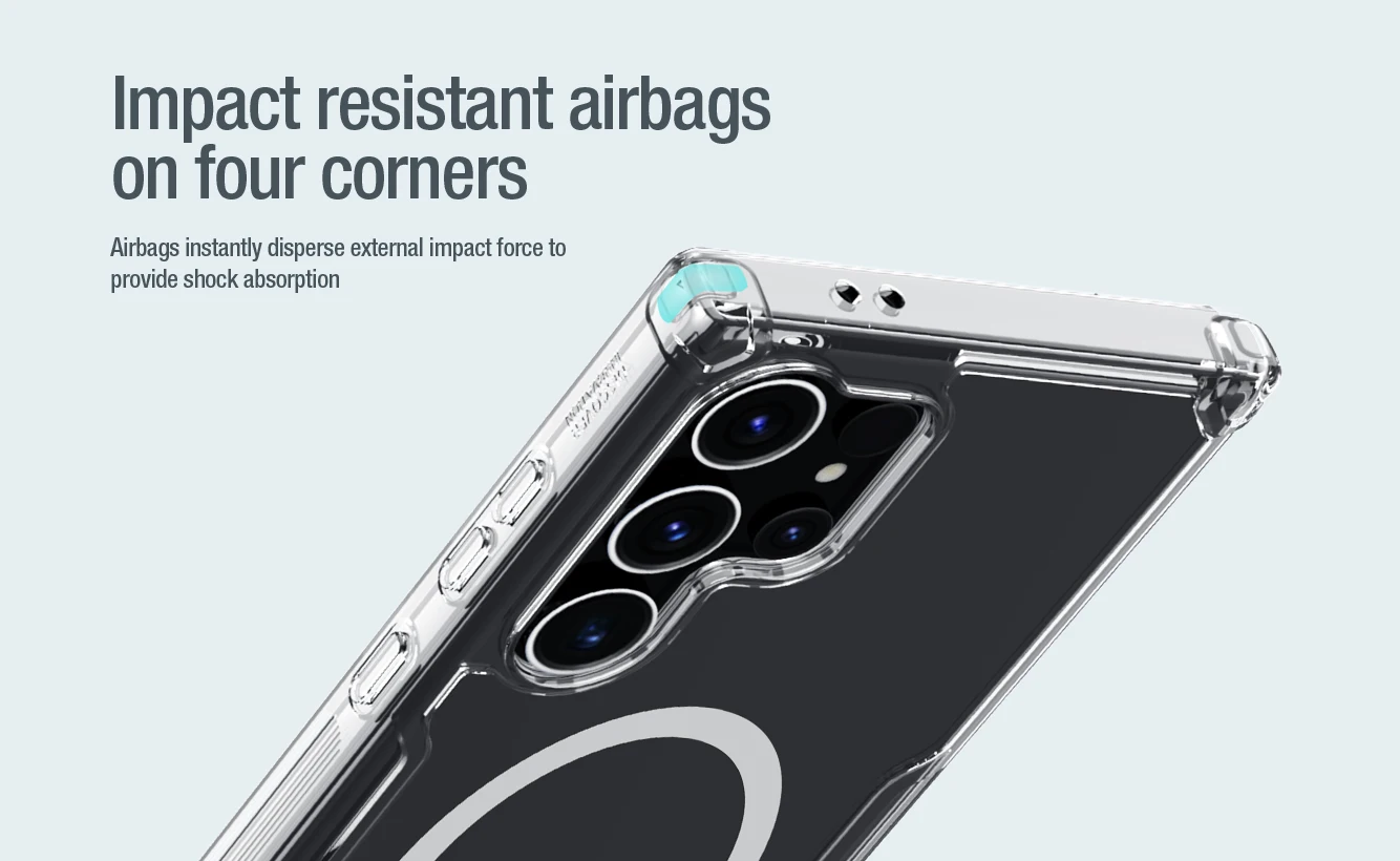 Nillkin Nature TPU Pro Magnetic Case for iPhone 15 Pro Max | Nillkin Case for Iphones 16 - 16 Pro Max | Nillkin Nature TPU Pro Magnetic Case for iPhone 15 Pro Max | Nillkin