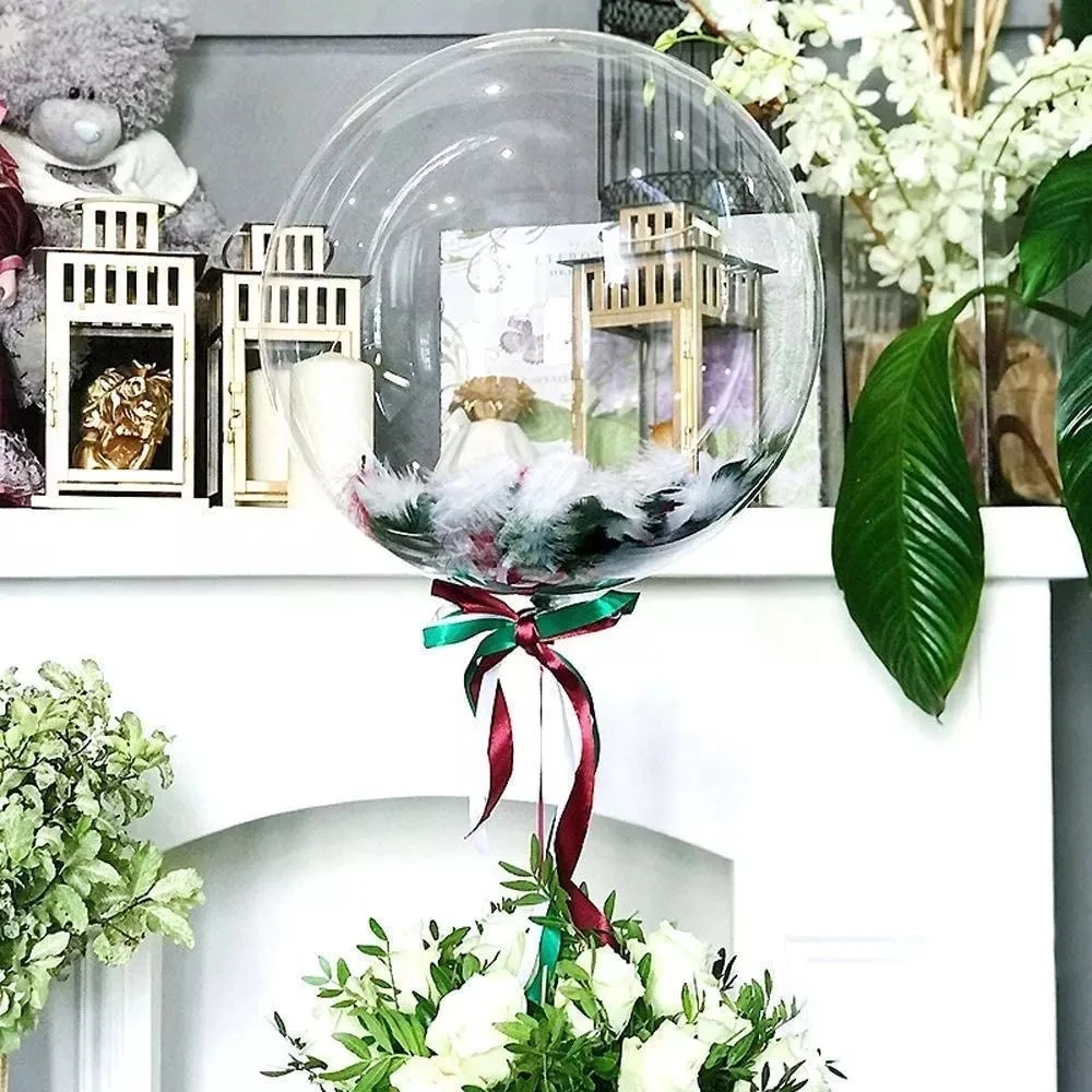 Palloncini Bobo Trasparenti Riutilizzabili, 10 Pezzi Con Bocca Larga In PVC Resistente, Per Feste Di Compleanno E Decorazioni
