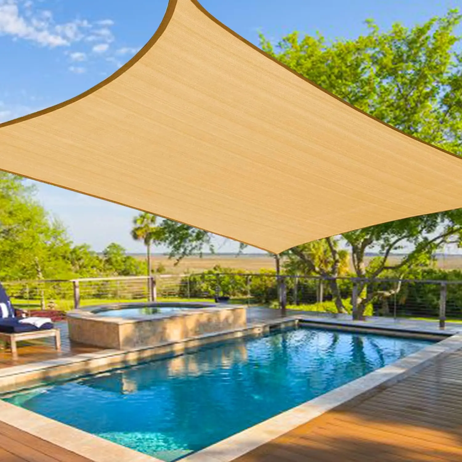 Outdoor Hdpe Shade Sails Carport Shades For Car Parking Triangle And ...