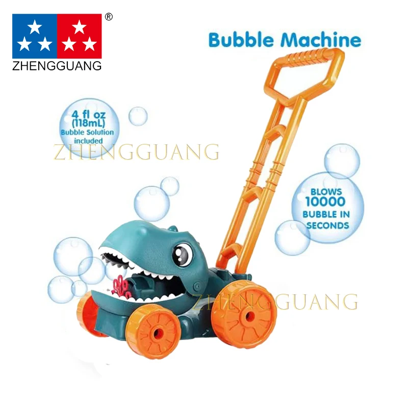 Zhengguang 2023 Hot Selling Kids Bubble Mower For Toddler Bubble Machine Toy Outdoor Push Bubble