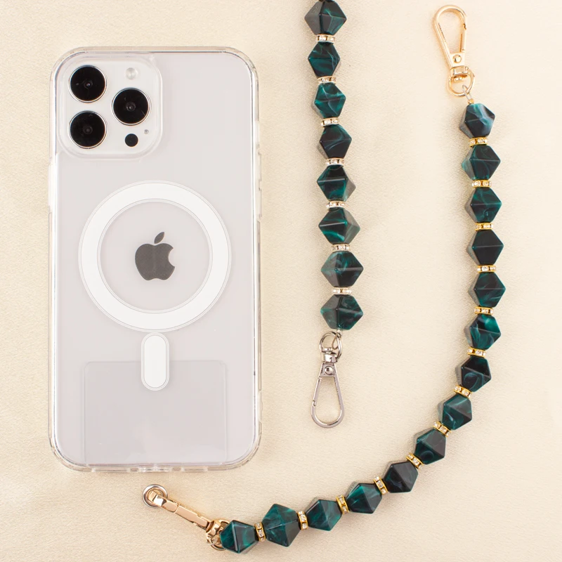 Hot Selling Creative Handmade Acrylic Phone Chain Crossbody Mobile