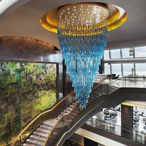 Modern Luxury Premium LED Pendant Lights Chandeliers Custom Colors Crystal Glass Ceiling Lighting Fixtures Lamps Luminaires