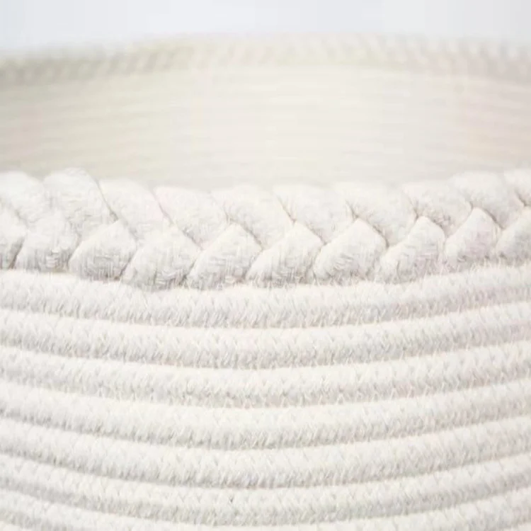 Корзина для хранения хлопковой веревки ежедневного корзина грязного белья детская ткань зонтик книги рубашки товары