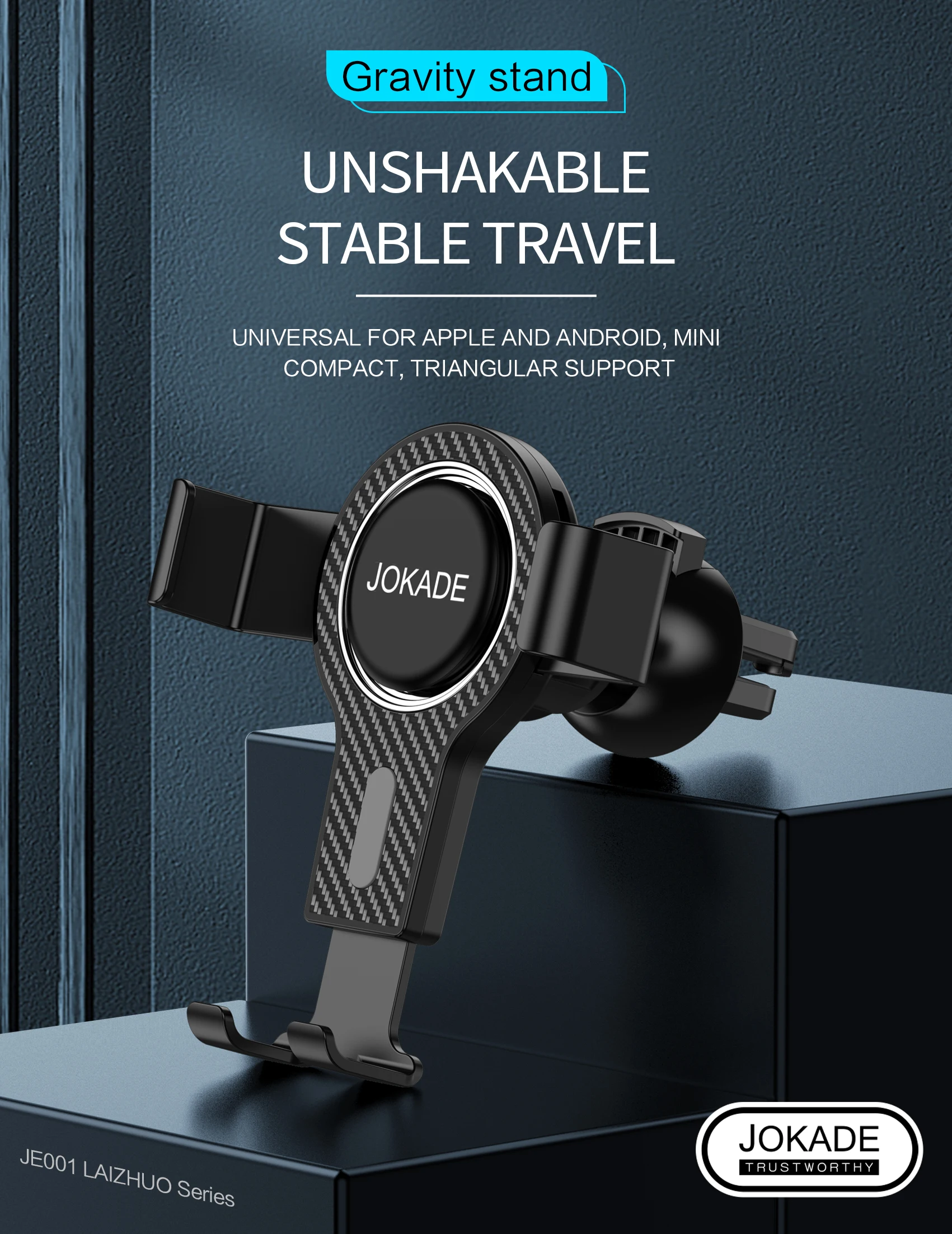 JOKADE voiture Air Outlet Gravity Bracket La liaison par gravité ne peut pas s'en débarrasser si elle oscille follement